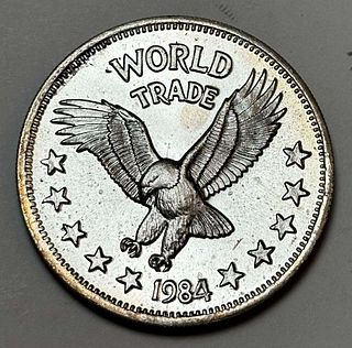 1984 World Trade Eagle One World Trade Unit 1 ozt .999 Silver