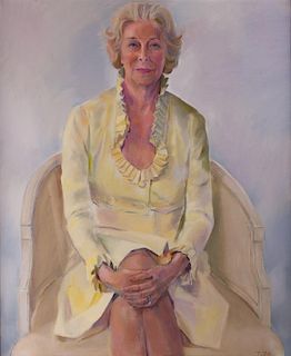 Portrait of Jane Walls Oil on Canvas