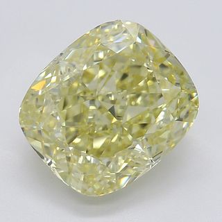 3.01 ct, Natural Fancy Yellow Even Color, VS1, Cushion cut Diamond (GIA Graded), Appraised Value: $69,800 