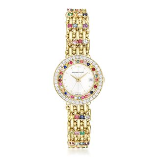 Audemars Piguet Ladies' Watch in 18K Gold With Colored Gemstones