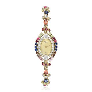 Chopard Ladies' Watch in 18K Gold with Gemstones