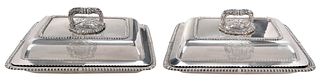 Pair of George III English Silver Entrees, Paul Storr