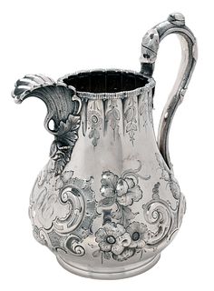Baltimore Coin Silver Water Pitcher, Canfield & Brother 