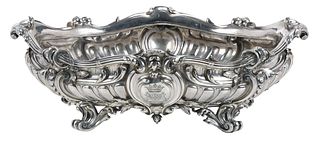 Elaborate German Sterling Footed Center Bowl