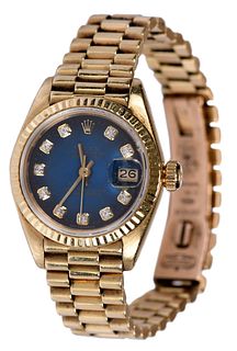 18kt. Ladies Presidential Rolex with Diamond Markers