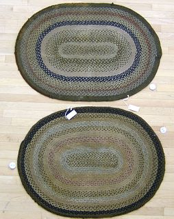 Two braided mats, 2'10" x 4'.