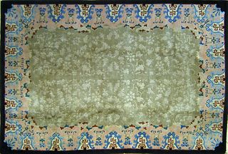 Chinese throw rug, ca. 1950, 8'9" x 6'1"