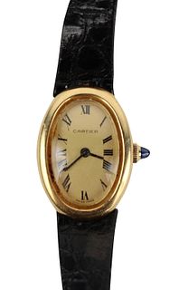 Cartier Baignoire 18K Yellow Gold Ladies Watch
