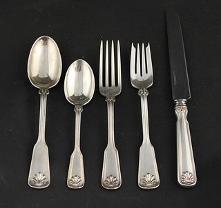Tiffany Sterling "Shell and Thread" Luncheon Set
