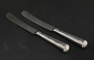 Twelve George III Silver Shell Capped Knives