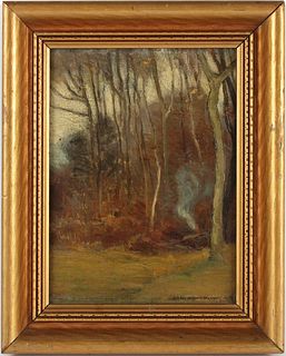 Adah Clifford Murphy, Oil on Board Fall Landscape