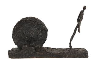 Giacometti Style Abstract Bronze Sculpture