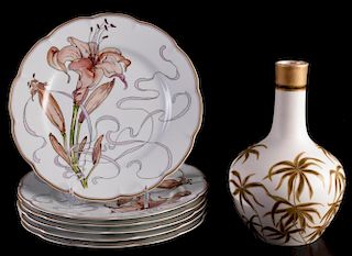 Haviland Limoges Limited Edition Plates w/ a Vase