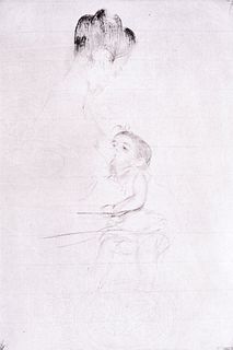 Mary Cassatt MOTHER & CHILD Etching