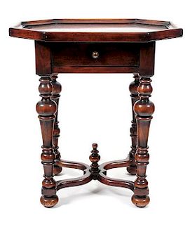 A Renaissance Revival Mahogany Table, Height 29 x width 26 x depth 18 inches.