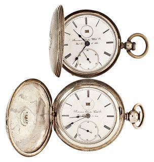 A lot of two pocket watches signed American Calendar Watch Co.
