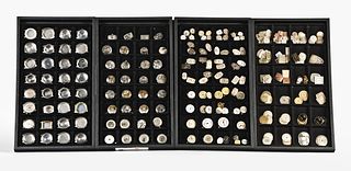 Lot of wrist watch movements, dials and cases