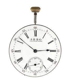 A 16 size 21 jewel Waltham model 1888 pocket watch movement