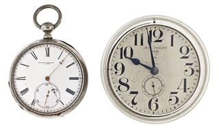 A lot of two Swiss pivoted detent pocket chronometer movements