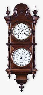 Welch, Spring & Co., Regulator Calendar No. 5 - B.W hanging clock