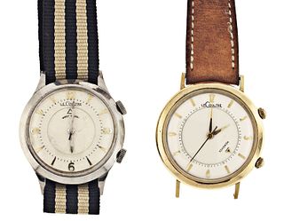 A lot of two LeCoultre Memovox wrist watches