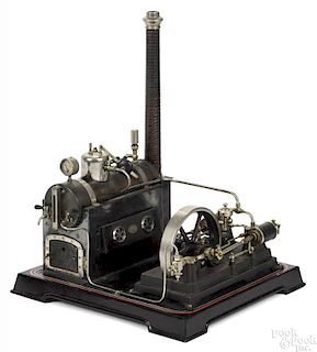 Doll et Cie steam plant with a double cylinder engine, nicely detailed with a working governor