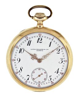 A gold Patek Philippe & Cie. pocket watch for Shreve Crump & Low Co.