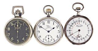 A lot of three pocket watches