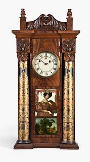 Asa Munger, Auburn NY Stove Pipe shelf clock
