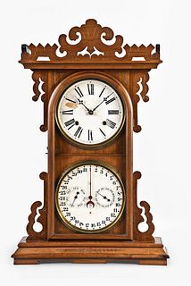E. N. Welch Mfg. Co. Arditi double dial calendar clock