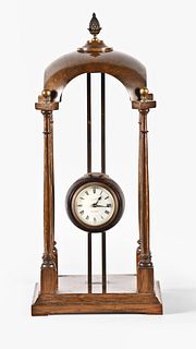 A very attractive early 20th century French gravity clock for J.C. Vickery London