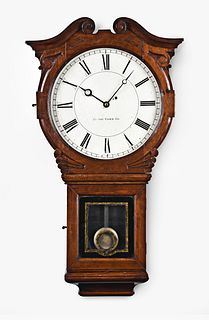 A unusual Boston Clock Co. hanging regulator clock