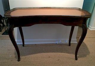 A Louis XV Style Ladys Writing Desk, Height 29 1/4 x width 43 1/2 x depth 20 inches.
