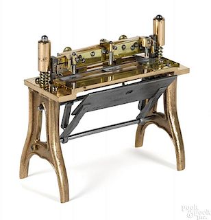 J. W. Griswold & John Sigwalt, Jr. brass Machine for Making Paper Collars patent model