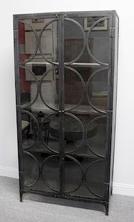 Decorative Industrial Style Metal Cabinet.