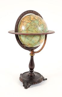 Schedler 6 Inch Terrestrial Globe 1868 patent