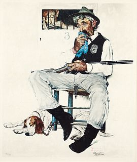 Norman Rockwell Music Hath Charms Signed Collotype Print