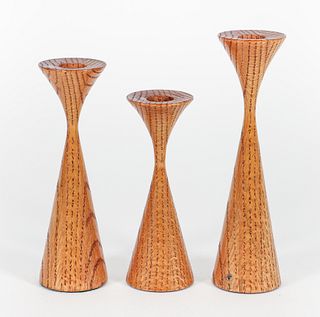 Set of 3 MCM Candle Holders by Rude Osolnik