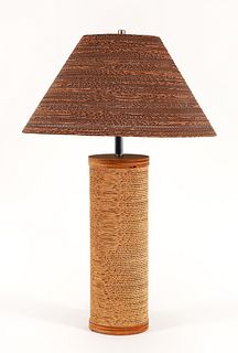 Gregory Van Pelt Corrugated Table Lamp 1970s
