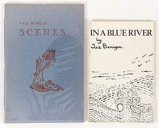 2 rare poetry books Ted Berrigan and Paul Bowles