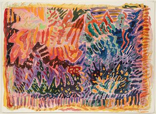 Emma Masley watercolor and gouache Tropical Forest
