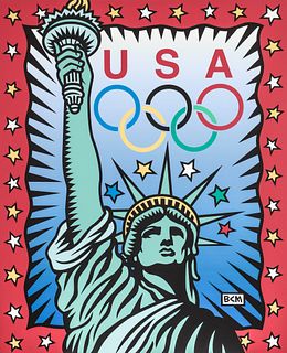 Burton Morris 2004 Summer Olympics serigraph