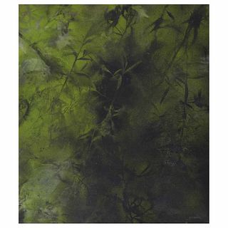 RAFAEL CORONEL, Sin título, de la serie Biombos tropicales, Firmado, Acrílico sobre papel sobre tabla, 70 x 60.5 cm, Con documento