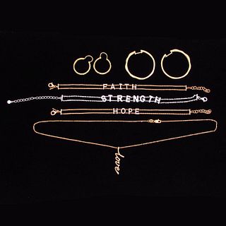 EFFY & Designer 14K Gold Earrings Bracelet & Necklace