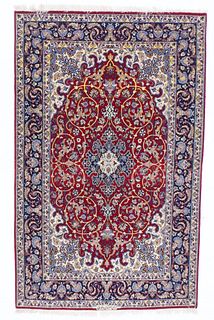Extremely Fine Isfahan Rug 3'7" x 5'11" (1.09 x 1.80 M)