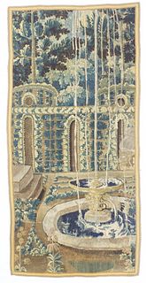 French Tapestry Rug 3'5" x 7'1" (1.04 x 2.16 M)