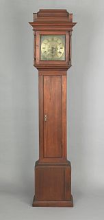 Pennsylvania William & Mary walnut tall case clock