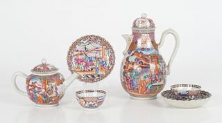 An Assembled Set of Chinese Famille Rose Porcelain