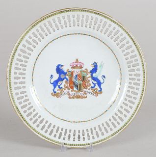 An 18th Century Chinese Armorial Plate