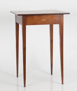 Federal Crossbanded and Inlaid Cherry Side Table